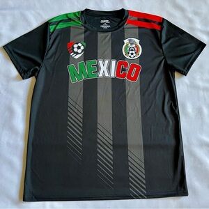 Mexico Soccer Team Men’s T-Shirt Black Fast Action Brand Size XL New